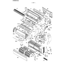 DAIKIN 4007623 FRONT GRILLE ASSY.