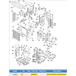 DAIKIN 4009534 STOP VALVE COVER ASSY.