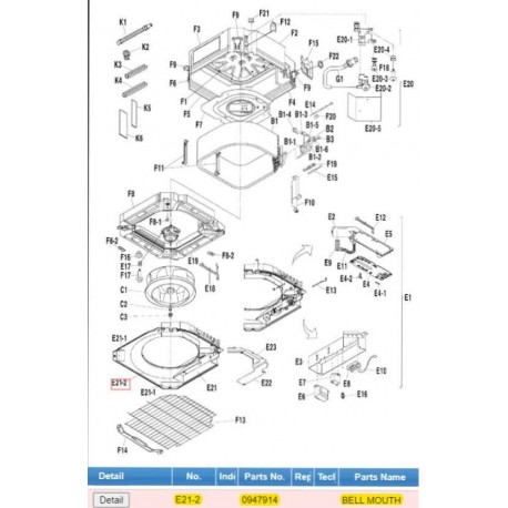 DAIKIN 0947914 BELL MOUTH