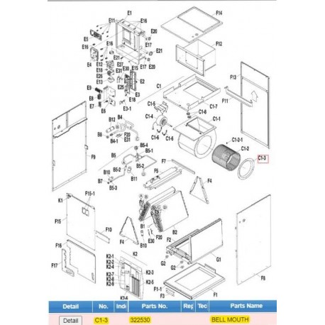 DAIKIN 322530 BELL MOUTH