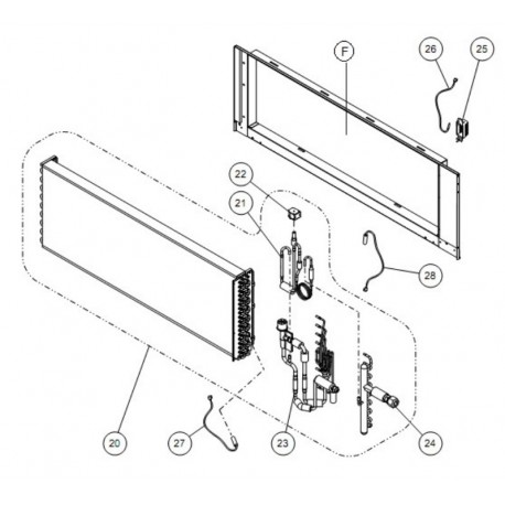 FUJITSU K9900854010 aka 9900854010 THERMISTOR ROOM AAUA VR2