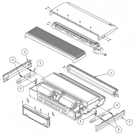 FUJITSU K9358536025 aka 9358536025 COSMETIC PANEL L ABUA VAB