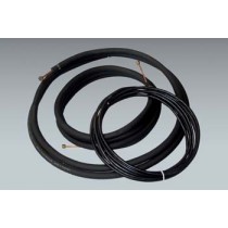 25 ft of Mueller 1/4" x 3/8" mini split lineset with 1/2" insulation and 25 ft of 14/4 communication cable