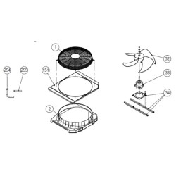 FUJITSU K0700106033 aka 0700106033 NUT CAP PROPELLER VAB