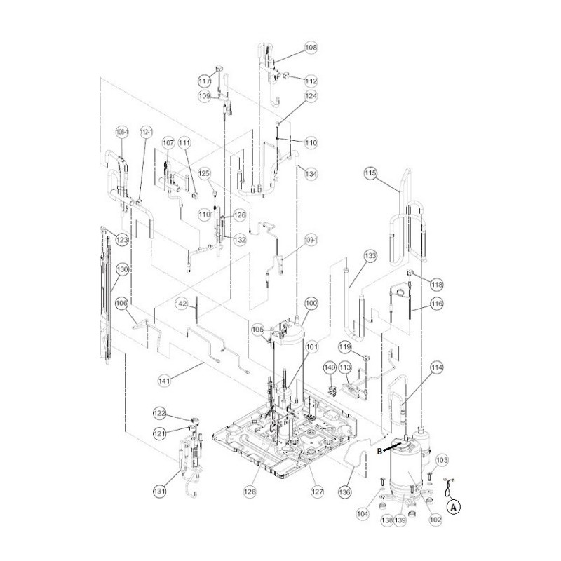 FUJITSU K9378749177 aka 9378749177 SUB COOL HEX A ASSY VII BRAZING