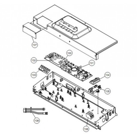 FUJITSU K9709373026 aka 9709373026 COMMUNICATION PCB IN VAB K11AI-1600HSE-CA1