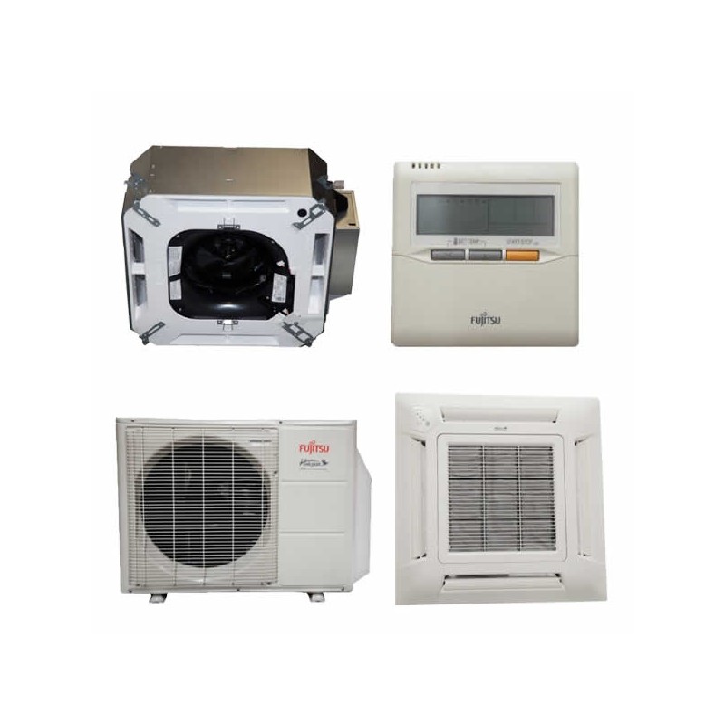 Fujitsu RLFCC 9,000 BTU 24 SEER Ceiling Recessed Heat Pump System AUU9RLF / AOU9RLFC