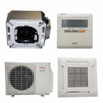 Fujitsu 9RLFCC 9,000 BTU 24.0 SEER Heat Pump & Air Conditioner Ductless Ceiling Recessed Cassette Mini Split AUU9RLF / AOU9RLFC