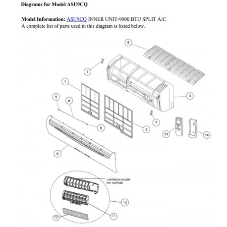 FUJITSU K9313148034 aka 9313148034CARTRIDGE, HOLDER & CHARCOAL