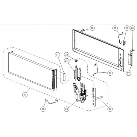 FUJITSU K9365149096 aka 9365149096 EVAPORATOR TA AAUA VR2