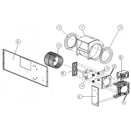 FUJITSU K9371381015 aka 9371381015 CASING SA KIT