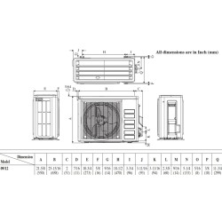Daikin 9,000 btu 17 SEER Wall Mounted Cooling Only Ductless Mini Split Air Conditioner FTKB09AXVJU / RKB09AXVJU