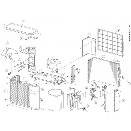 FUJITSU K9311381037 aka 9311381037 CONDENSER TA 15/18RLQ DW