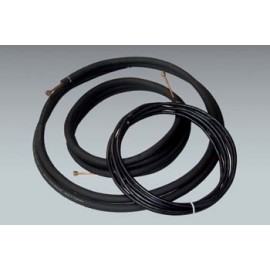 15 ft. of Mueller 1/4" x 1/2" mini split lineset with 1/2" insulation and 15 ft. of 14/4 communication cable