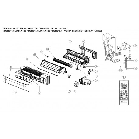 DAIKIN 4013173 LOUVER ASSY.