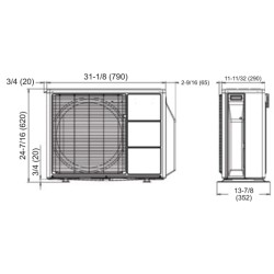 Fujitsu 15RLS3Y 15,000 BTU 25.3 SEER Heat Pump & Air Conditioner Ductless Mini Split ASU15RLS3Y / AOU15RLS3