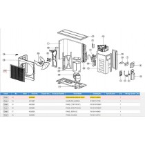 DAIKIN 4020662 DISCHARGE GRILLE ASSY.