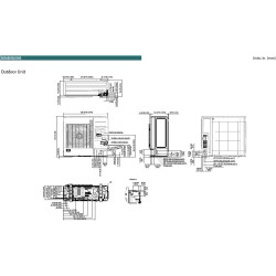 Fujitsu 36LMAS1 36,000 BTU 18.0 SEER Heat Pump & Air Conditioner Multi Position Air Handling System AMUG36LMAS / AOUG36LMAS1