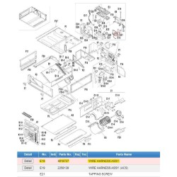 DAIKIN 2374682  WIRE HARNESS ASSY. (REMOTE CONTROLLER)