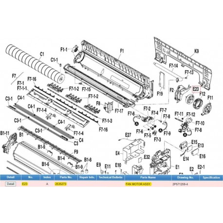 DAIKIN 2535273 FAN MOTOR ASSY.