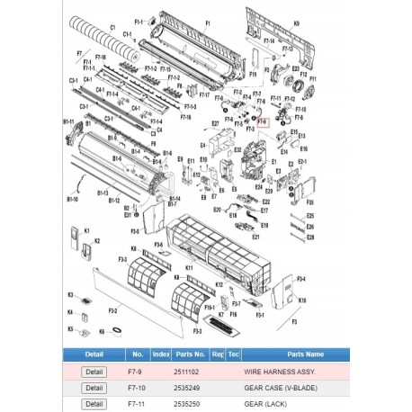 DAIKIN 2511102 WIRE HARNESS ASSY.