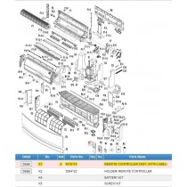 DAIKIN 5018115 REMOTE CONTROLLER ASSY.