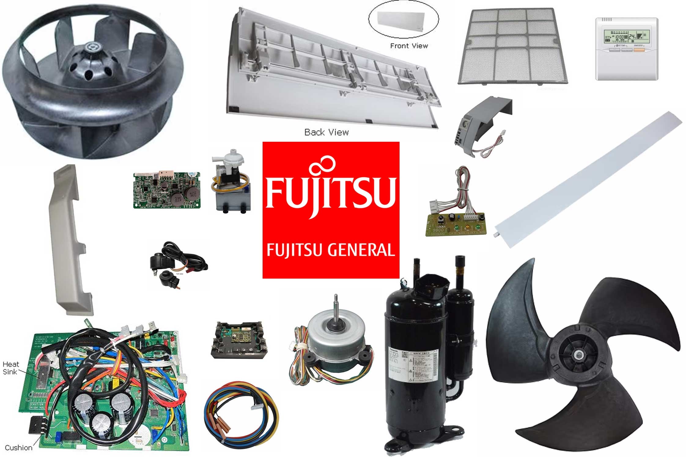 Fujitsu Parts for Ductless Mini Split Heat Pumps & Air Conditioners